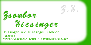 zsombor wiesinger business card